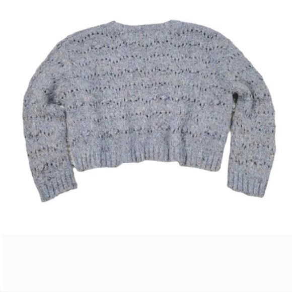 NEW Zara Wool Blend Boxy Popcorn Knit Crewneck Longsleeve Sweater Size Small - Picture 4 of 10